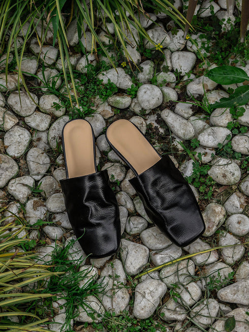 Still Leather Mule